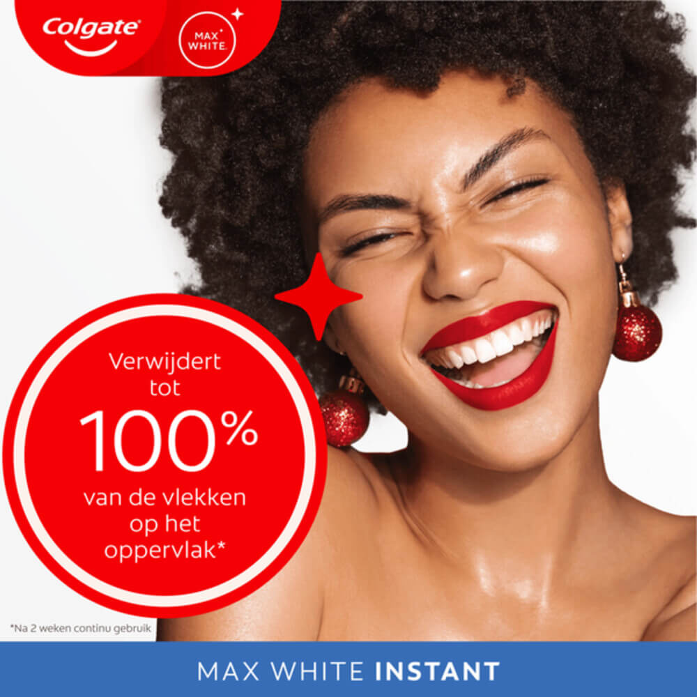Colgate Max White Instant Tandpasta | 75 ml | Direct Wittere Tanden