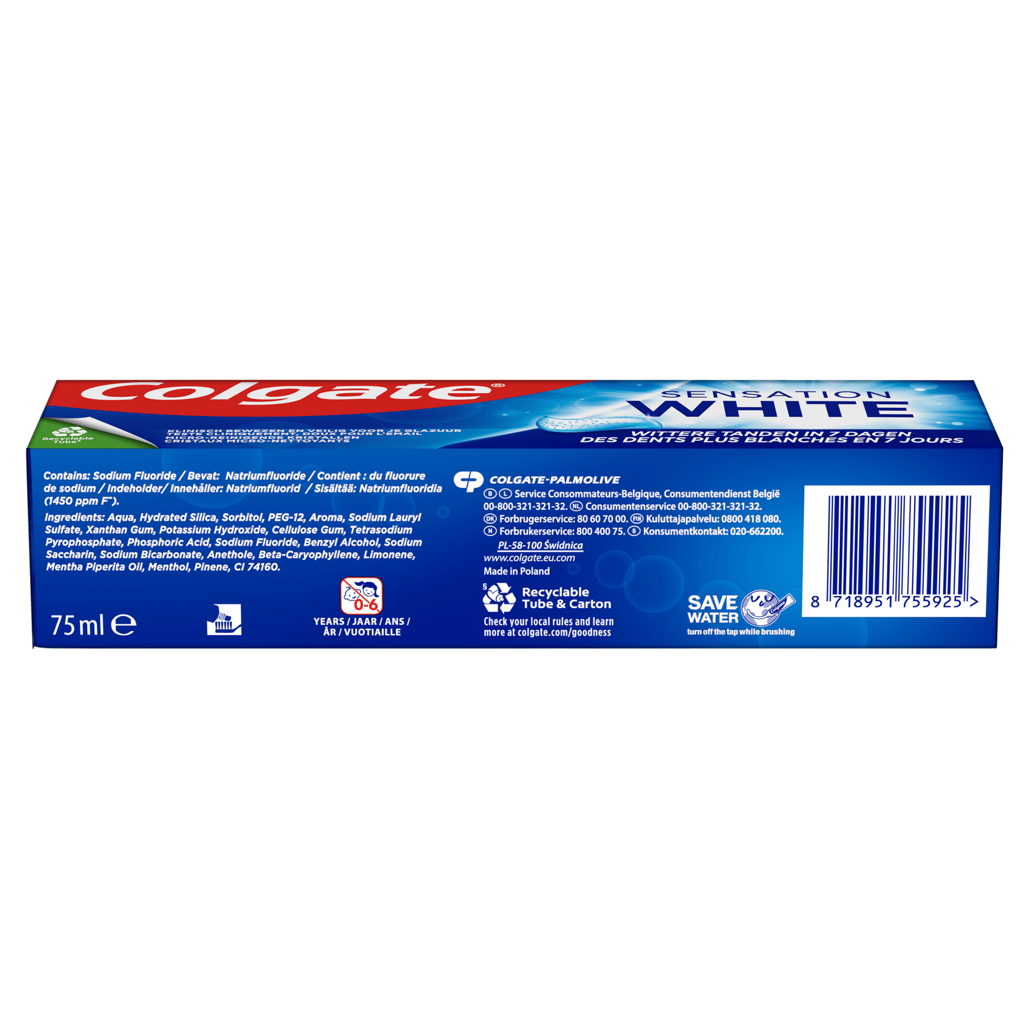 Colgate Sensation White Tandpasta | 75 ml | Wittere Tanden