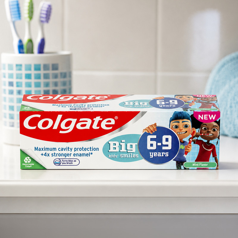 Colgate Big Kids' Smiles Tandpasta Mild Mint | 50 ml | 6 tot 9 Jaar
