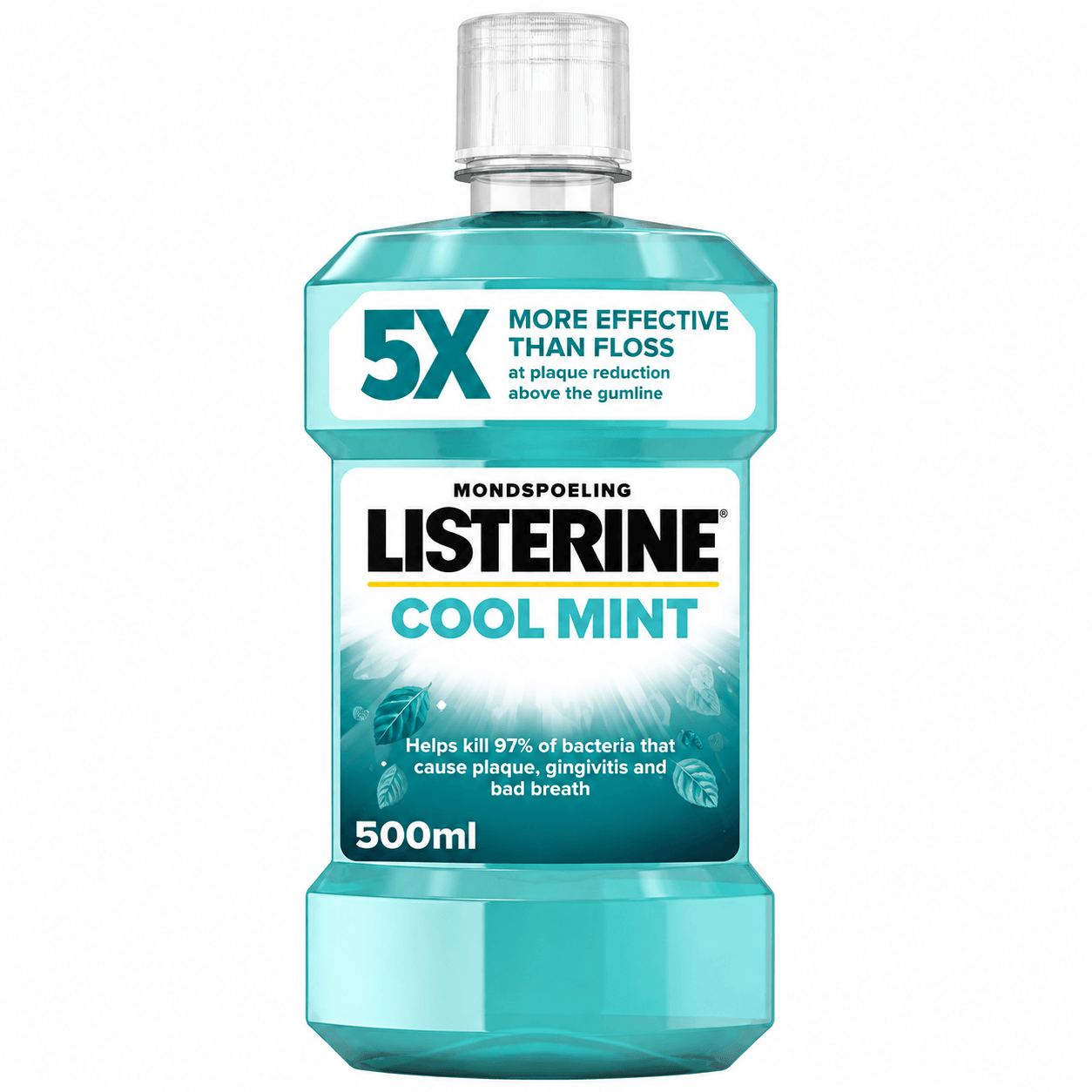 Listerine Cool Mint Mondwater | 500 ml | Intense Frisheid