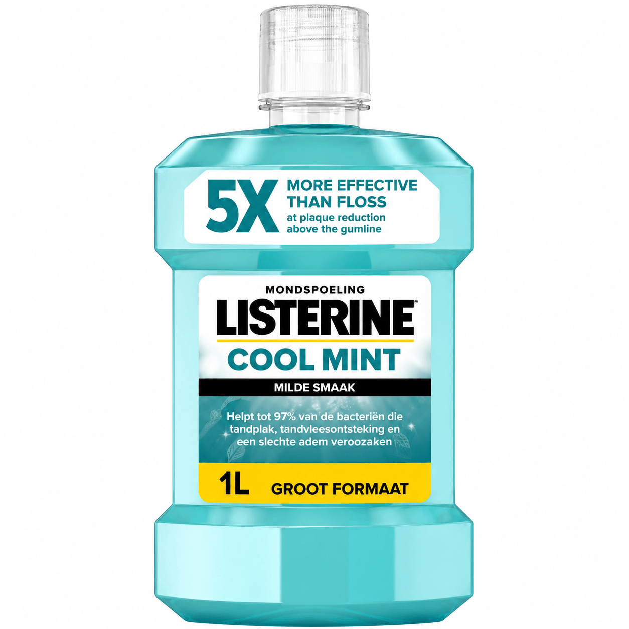 Listerine Cool Mint Mild Mondwater | 1000 ml | Milde Frisheid