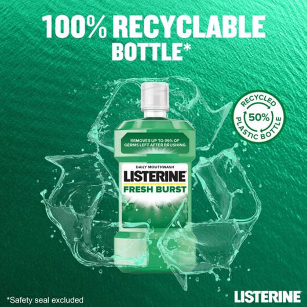 Listerine Fresh Burst Mondwater | 500 ml | Tegen Tandplak
