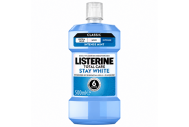 Listerine Total Care Stay White Mondwater | 500 ml | Natuurlijk Witte Tanden