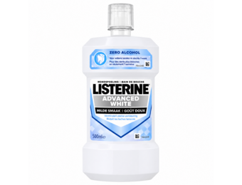 Listerine Advanced White Mondwater | 500 ml | Tegen Verkleuringen