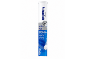 Steradent Active Plus Reinigingstabletten | 30 stuks | Gebitsprothese Reiniging