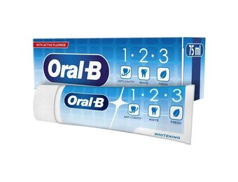 Oral-B 1-2-3 Whitening Tandpasta | 75 ml | Wittere Tanden