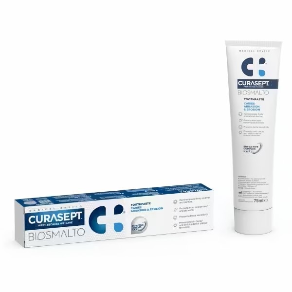Curasept Biosmalto Tandpasta | 75 ml | Cariës, Erosie & Slijtage