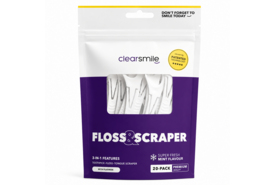 Clearsmile 3-in-1 Floss & Scraper Mint | 20 stuks | Flossen & Tongreiniging | 20 stuks