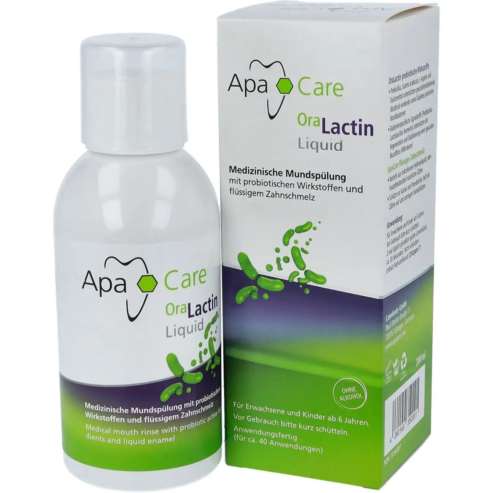 ApaCare OraLactin Mondspoeling Probiotisch - 3 x 200 ml - Voordeelverpakking