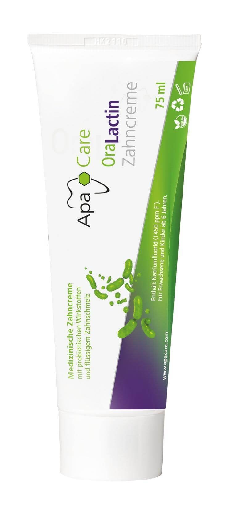 ApaCare OraLactin Tandpasta Probiotisch - 2 x 75 ml - Voordeelverpakking