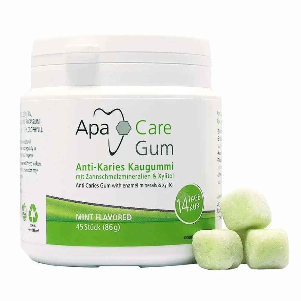 ApaCare Anti-Cariës Kauwgom - 2 x 45 stuks - Voordeelverpakking