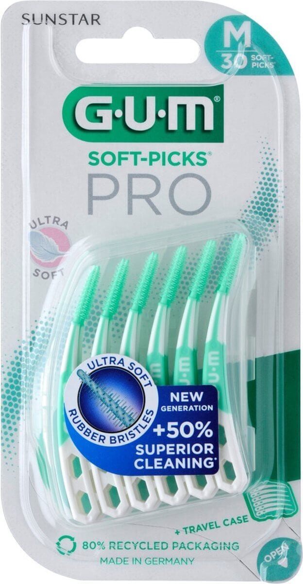 GUM Soft Picks PRO Medium - 3 x 30 Stuks - Voordeelverpakking