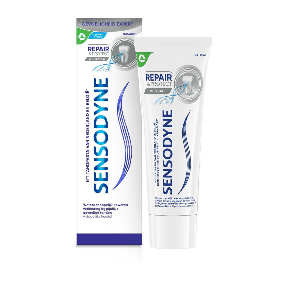 Sensodyne Repair & Protect Whitening Tandpasta | 75 ml | Gevoelige Tanden & Wittere Tanden