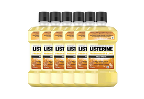 Listerine Fresh Ginger & Lime Mild Mondwater - 6 x 500 ml