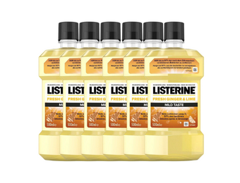 Listerine Fresh Ginger & Lime Mild Mondwater - 6 x 500 ml