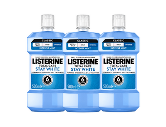 Listerine Total Care Stay White Mondwater - 3 x 500 ml