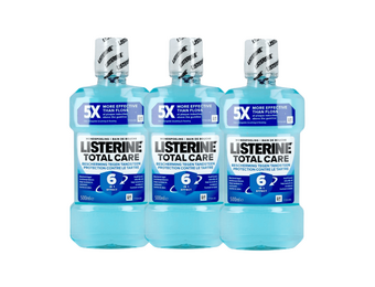 Listerine Total Care Mondwater - 3 x 500 ml - Bescherming Tegen Tandsteen