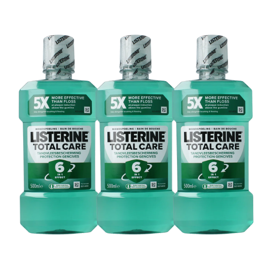 Listerine Total Care Mondwater - 3 x 500 ml - Tandvleesbescherming