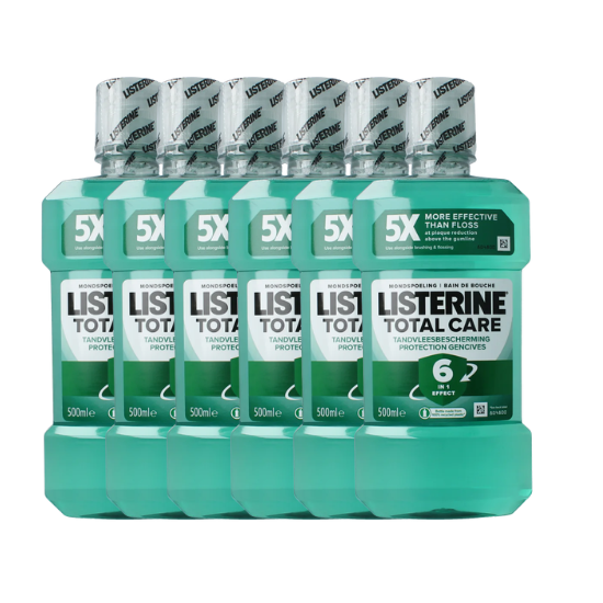 Listerine Total Care Mondwater - 6 x 500 ml - Tandvleesbescherming