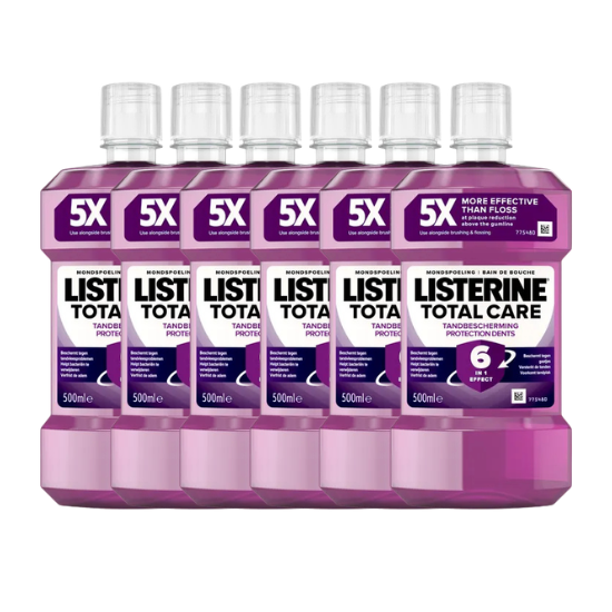 Listerine Total Care Mondwater - 6 x 500 ml - Tandbescherming