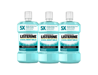 Listerine Cool Mint Mild Mondwater - 3 x 500 ml