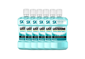 Listerine Cool Mint Mild Mondwater - 6 x 500 ml