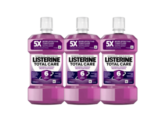Listerine Total Care Mondwater | 3 x 500 ml | 6-in-1 Mondverzorging & Tandbescherming