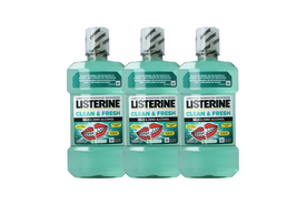 Listerine Clean & Fresh Mondwater - 3 x 500 ml
