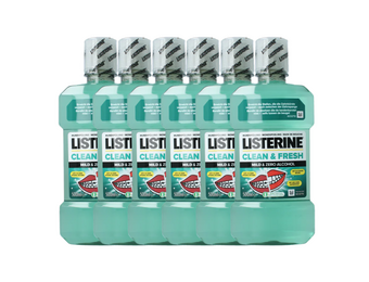 Listerine Clean & Fresh Mondwater - 6 x 500 ml