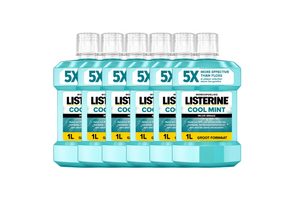 Listerine Cool Mint Mild Mondwater - 6 x 1000 ml