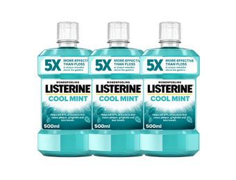 Listerine Cool Mint Mondwater - 3 x 500 ml - Intense Frisheid