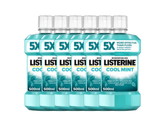 Listerine Cool Mint Mondwater - 6 x 500 ml - Intense Frisheid