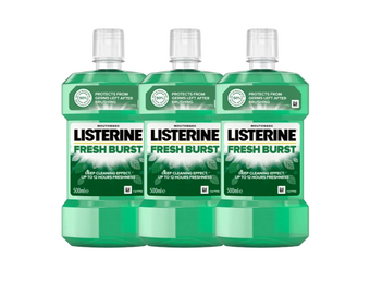 Listerine Fresh Burst Mondwater - 3 x 500 ml