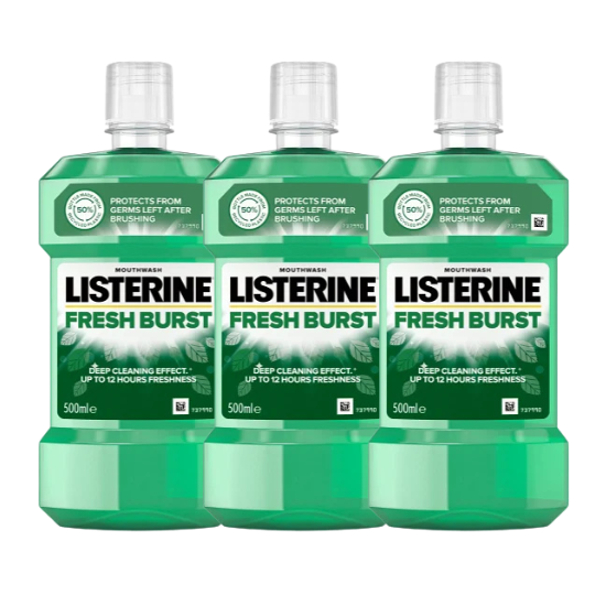 Listerine Fresh Burst Mondwater - 3 x 500 ml