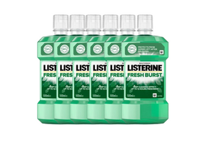 Listerine Fresh Burst Mondwater - 6 x 500 ml