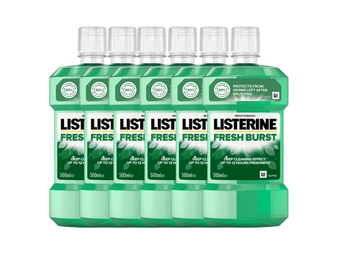 Listerine Fresh Burst Mondwater - 6 x 500 ml