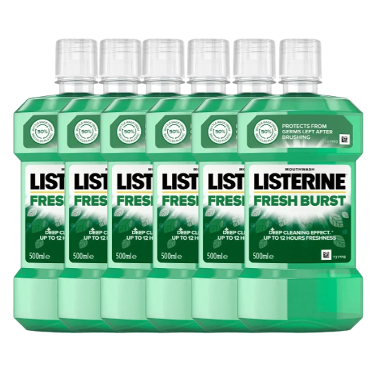 Listerine Fresh Burst Mondwater - 6 x 500 ml