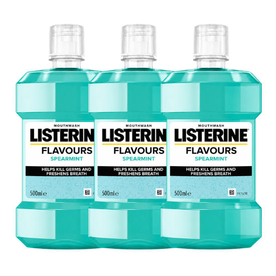 Listerine Spearmint Mondwater - 3 x 500 ml