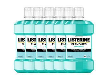 Listerine Spearmint Mondwater - 6 x 500 ml