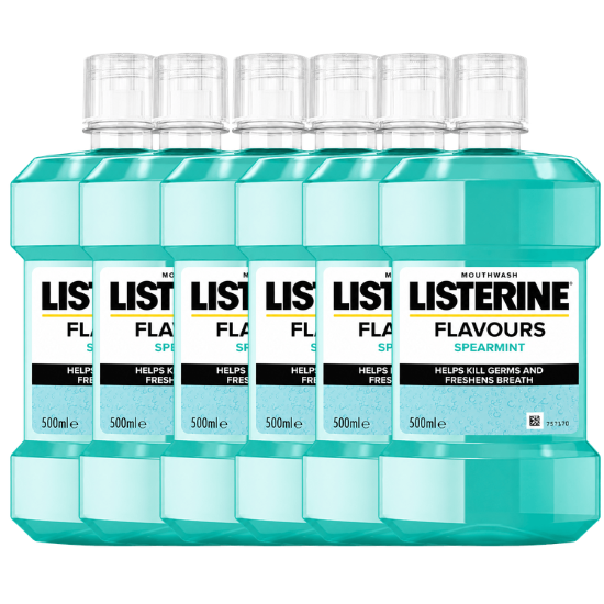 Listerine Spearmint Mondwater - 6 x 500 ml