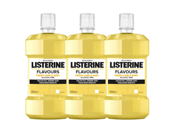 Listerine Fresh Lime & Mint Mondwater - 3 x 500 ml