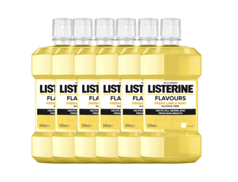 Listerine Fresh Lime & Mint Mondwater - 6 x 500 ml