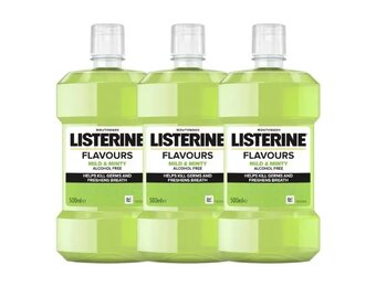 Listerine Mild & Minty Mondwater | 3 x 500 ml | Milde Frisse Adem