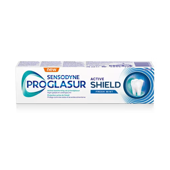 Sensodyne Proglasur Active Shield Fresh Mint Tandpasta | 75 ml | Glazuurbescherming & Fris Mondgevoel