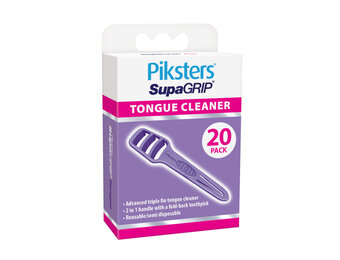 Piksters SupaGRIP Tongue Cleaner | 20 stuks | Inclusief tandenstoker