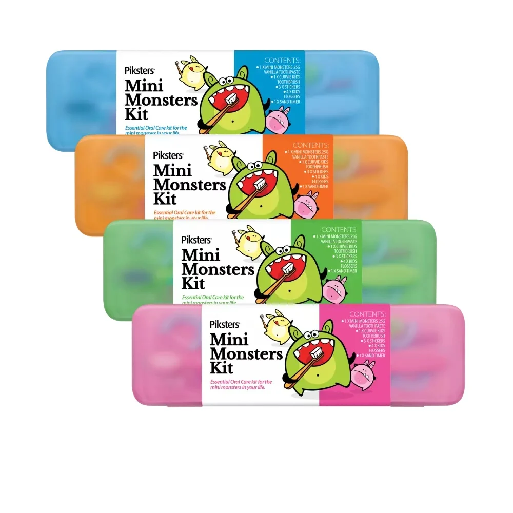 Piksters Mini Monsters Kit | Mondverzorging voor kinderen