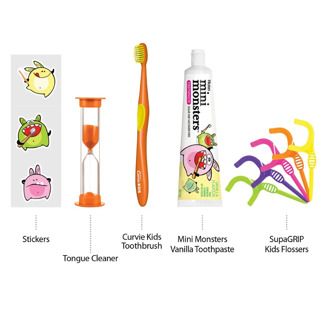 Piksters Mini Monsters Kit | Mondverzorging voor kinderen