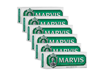 Marvis Tandpasta Classic Strong Mint – 6 x 25 ml