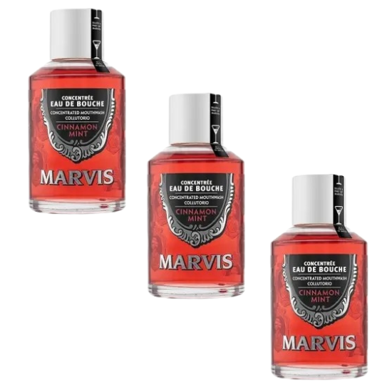 Marvis Mondwater Cinnamon Mint - 3 x 120 ml