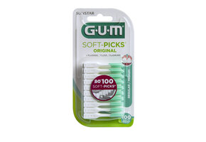 1x GUM Soft-Picks Original Regular 100 stuks